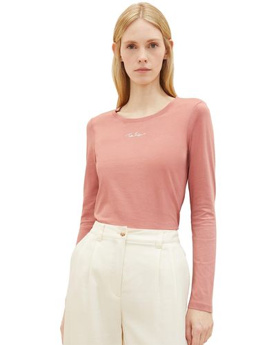 Tom Tailor 1039760 Longsleeve T-Shirt - Pink