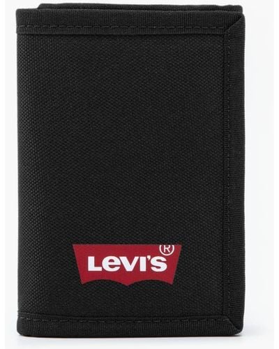 Levi's Batwing Trifold Polyester Wallet - Noir