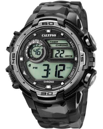 Calypso St. Barth S Digital Quartz Watch With Plastic Strap K5723/3 - Black