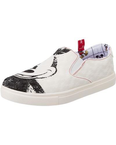 Desigual Damen Shoes_slip On_mickey Trainer - White