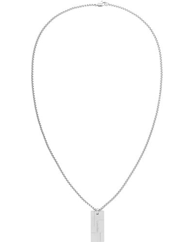 Calvin Klein Men's Grid Collection Pendant Necklace - 35000058 - Multicolour