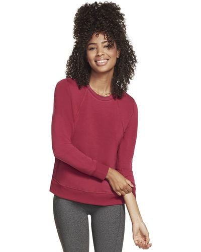 Skechers Carry On Crew Fleece Sweatshirt - Rood