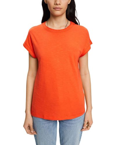 Esprit 023ee1k331 T-Shirt - Orange