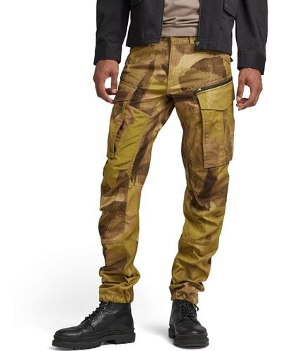 G-Star RAW Pantalones Rovic Zip 3D Regular Tapered Para Hombre - Amarillo