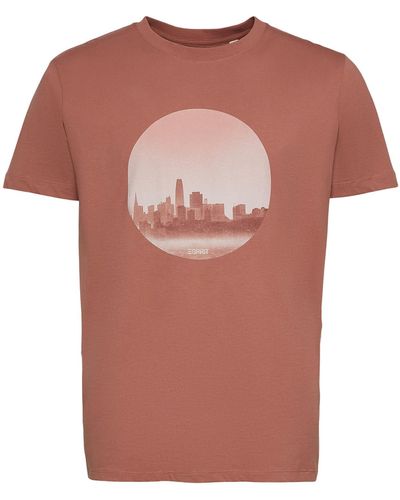 Esprit 043ee2k351 T-shirt - Pink