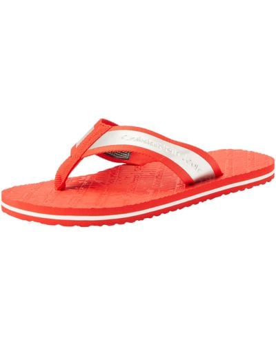 Calvin Klein Beach Sandal In Met Ym0ym00950 Flip Flop - Red