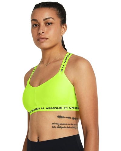 Under Armour Crossback Low Sports Bra - Green