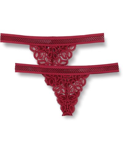 Iris & Lilly Intimo a Perizoma in Pizzo Donna - Multicolore