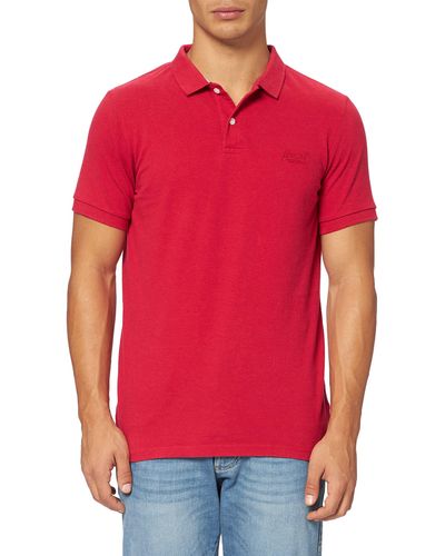 Superdry Classic Pique S/s Polo Shirt - Red
