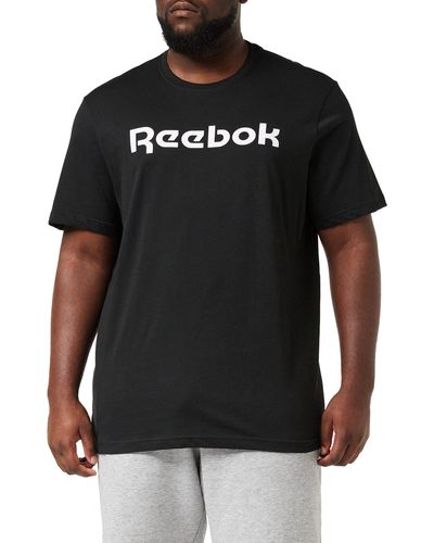 Reebok Linear Logo T-shirt Voor - Zwart