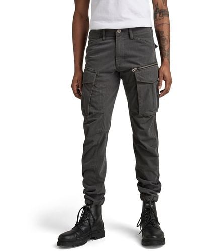 G-Star RAW Rovic Zip 3d Straight Tapered Fit Cargo Pants - Black