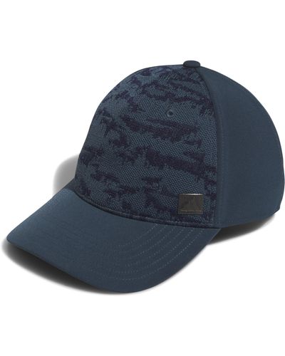 adidas Jacquard 5-panel Golf Hat Cap - Blue