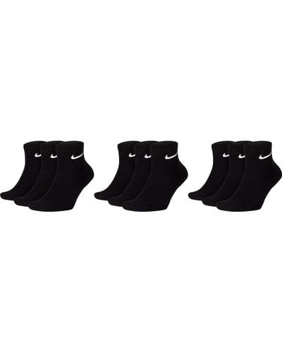 Nike Lot de 9 paires de chaussettes courtes pour homme et femme Blanc Noir Taille 34 36 38 40 42 44 46 48 50 Taille : 4650 Couleur :