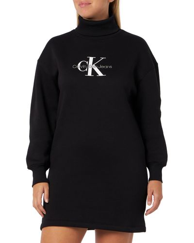 Calvin Klein Washed Monologo Sweater Cardigan in Black | Lyst UK