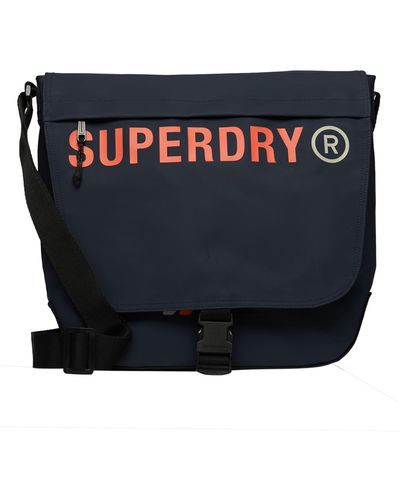 Superdry Backpack Tarp Messenger Bag Navy Os Woman - Blue