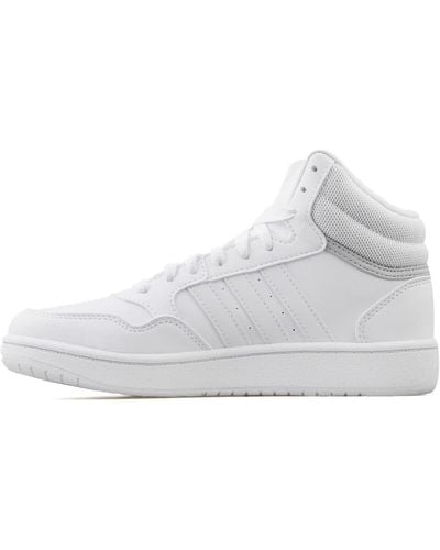adidas Hoops 3.0 Mid Sneaker,ftwr White/ftwr White/dash Grey,39 1/3 Eu - Wit