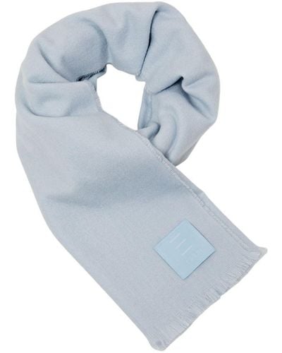 Esprit Schal aus gebürstetem Wollmix - Blau