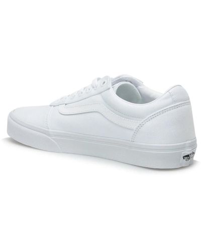 Vans ' Ward Lace Up Sneaker Wht/Wht 7.5 Medium US - Blanc