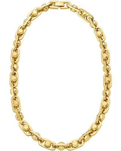 Michael Kors Halskette Premium Astor Link aus goldfarbenem Messing - Mettallic