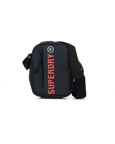 Superdry Tarp Cross Body Bag Backpack - Black