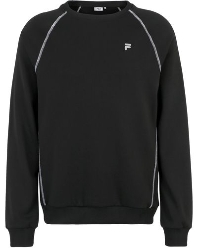 Fila Landin Raglan Crew Maglia a iche Lunghe - Nero