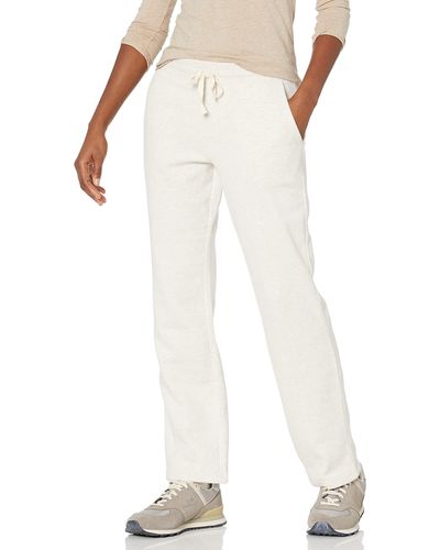 Amazon Essentials Fleece Straight Leg Sweatpant - White