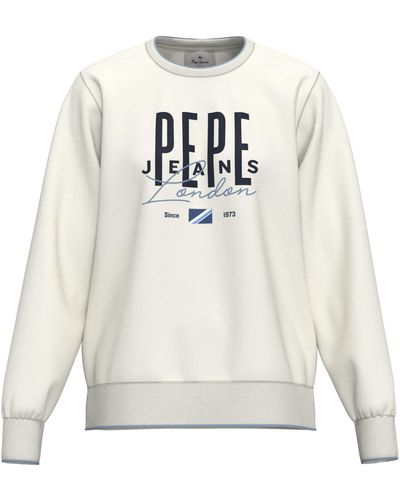Pepe Jeans Mia Crew Jumper - White