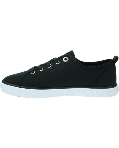 Tommy Hilfiger Mujeres VULC CANVAS SNEAKER - Negro