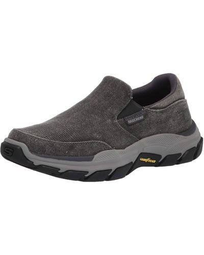 Skechers Fallston - Zapatos de Lona sin Cordones para - Negro