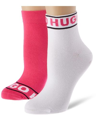 HUGO 2p Sh Logo Col Cc W Short Socks - Pink