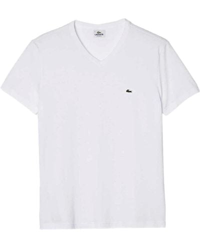 Lacoste T-shirt da uomo Bianco