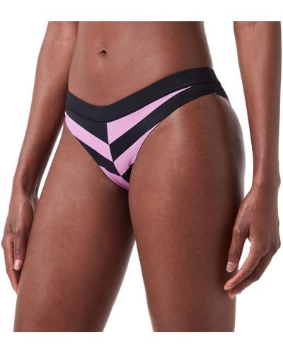 PUMA Swimwear Heritage Stripe Brazilian Slip Bikini - Multicolore