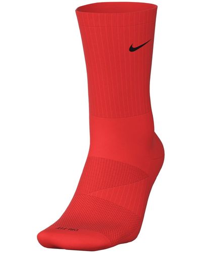 Nike U Nk Everyday Plus Cush Crew Socks - Red