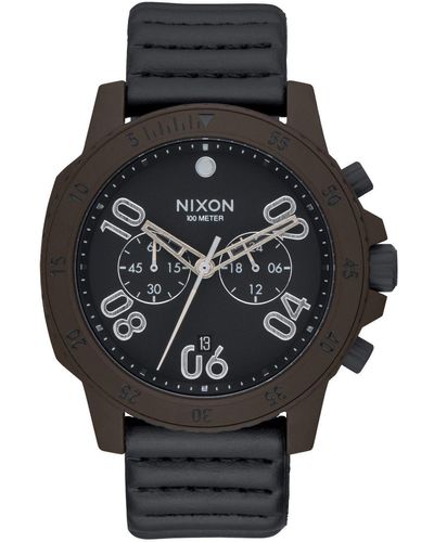 Nixon Ranger Chrono Leather A940-2138 chronograph Design Highlight - Schwarz