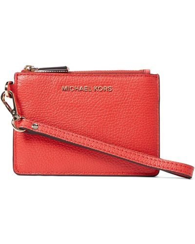 Michael Kors Mercer Small Coin Purse Dahlia One Size - Rot