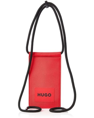 HUGO Ethon_neck Pouch - Red
