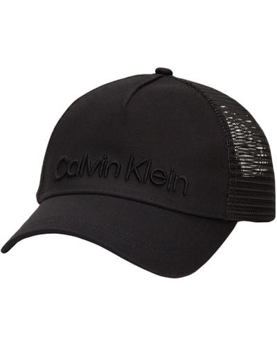 Calvin Klein Uomo Cappellino Calvin Embroidery Cappellino da Baseball - Nero