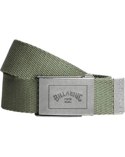 Billabong Cintura a nastro in cotone intrecciato apribottiglie ~ Sergeant military - Multicolore