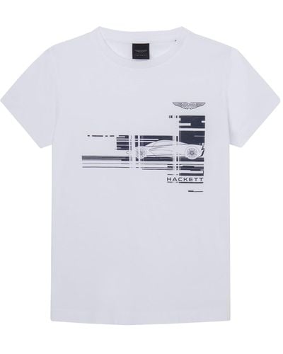 Hackett AM Graphic Tee T-Shirt - Weiß