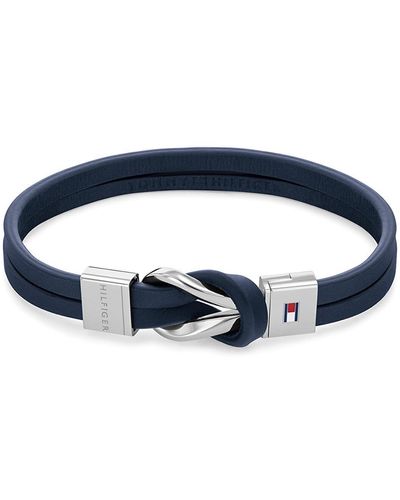 Tommy Hilfiger Jewelry Bracelet en cuir pour Bleu marin - 2790443
