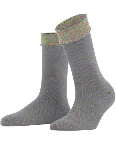 Esprit Multicolour Boot W So Cotton Wool Plain 1 Pair Socks - Grey