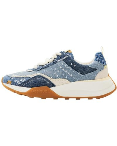 Desigual Shoes 4 Fabric Sneakers Low - Blue
