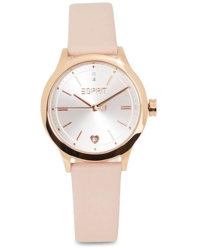 Esprit Set Van Horloge En Armband Met Hart-detail - Meerkleurig
