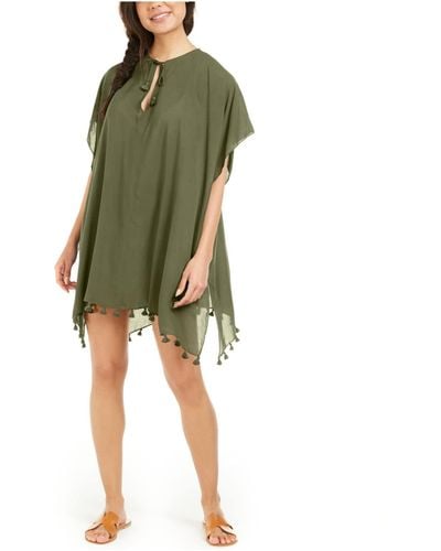 DKNY Standard T Shirt Dress Cover Up - Green