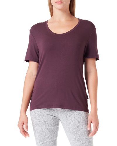 Calvin Klein Mujer Camiseta ga Corta Cuello Redondo - Morado