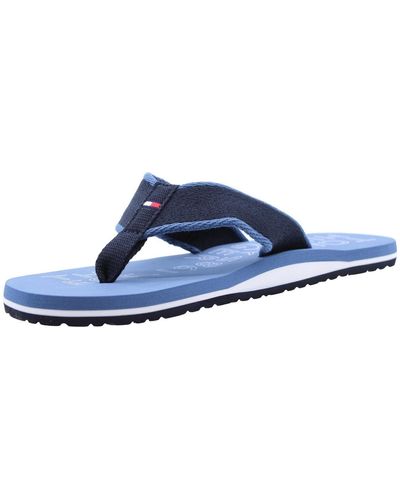 Tommy Hilfiger Flip Flops Sporty Beach Sandal Badeschuhe - Blau