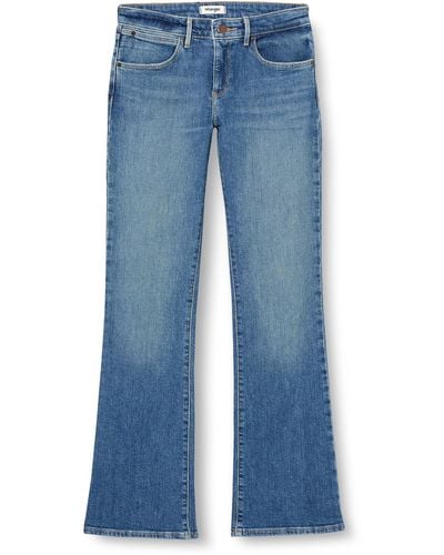 Wrangler Bootcut Jeans - Blau