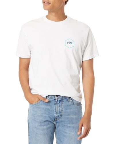 Billabong Classic Short Sleeve Premium Logo Graphic T-shirt - White