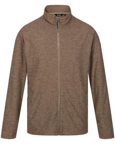 Regatta S Edley Full Zip Sweatshirt Jacket - Brown
