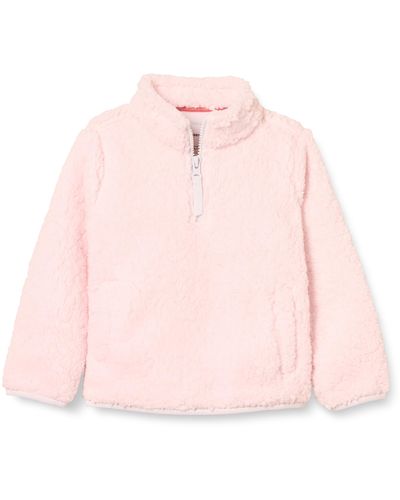 Amazon Essentials Quarter-Zip High-Pile Polar Fleece Jacket Outerwear-Jackets - Rosa